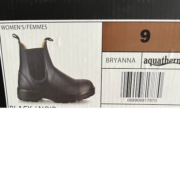 Aquatherm | Women's Bryanna Lined Chelsea Boots | Black | Various Sizes - Picture 8 of 8